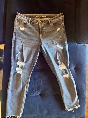 Old Navy Rockstar Grey-Blue Skinny Jeans